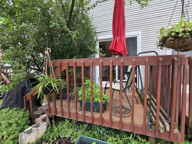 16 Seymour Rd Unit 2C, East Granby, CT 06026 - view of wooden deck