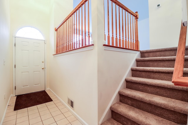 2303 Eaton Ct Unit 2303, Danbury, CT 06811 - foyer entrance featuring stairs and tile patterned flooring