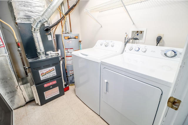 2303 Eaton Ct Unit 2303, Danbury, CT 06811 - washroom with separate washer and dryer, water heater, and heating unit