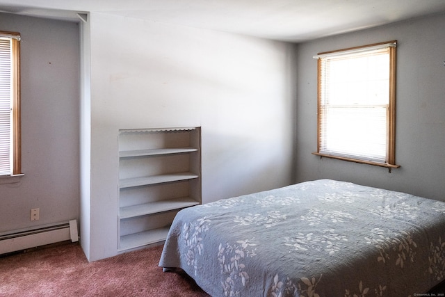 56 Franklin St, Vernon, CT 06066 - carpeted bedroom featuring a baseboard radiator