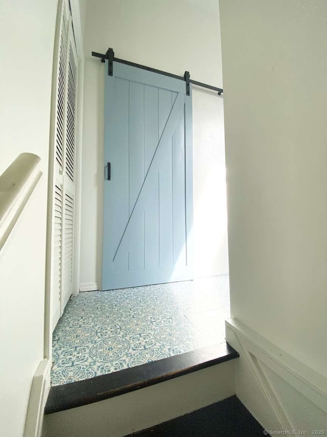50 Howe St, Milford, CT 06460 - stairway with a barn door