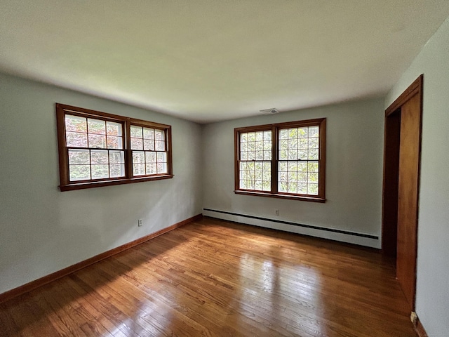 364 Locust Rd, Harwinton, CT 06791 - unfurnished room featuring a baseboard radiator and hardwood / wood-style floors