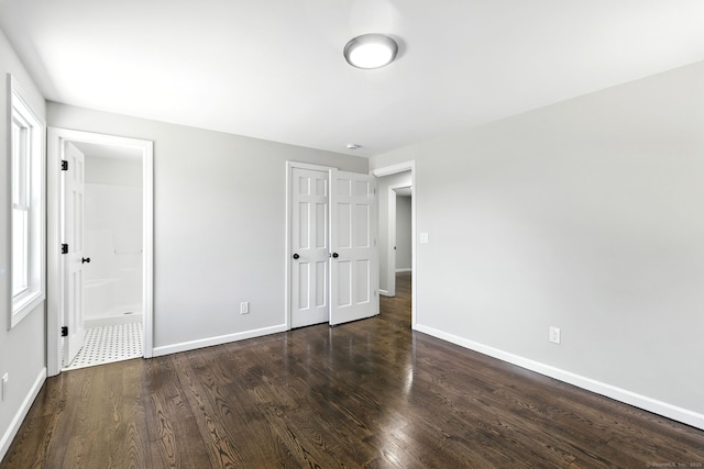 15 Beech St, North Branford, CT 06471 - unfurnished bedroom featuring dark wood-style floors and ensuite bathroom