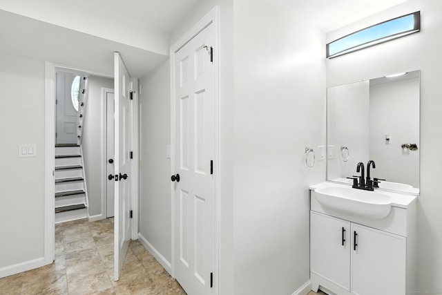 15 Beech St, North Branford, CT 06471 - bathroom with vanity and baseboards
