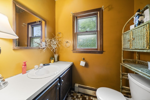 64 Melcon Dr, Southington, CT 06489 - half bathroom with a baseboard heating unit and vanity