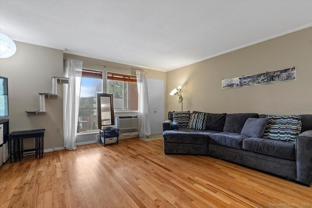 230 W Walk Walk Unit 230, West Haven, CT 06516 - living room with wood finished floors and ornamental molding