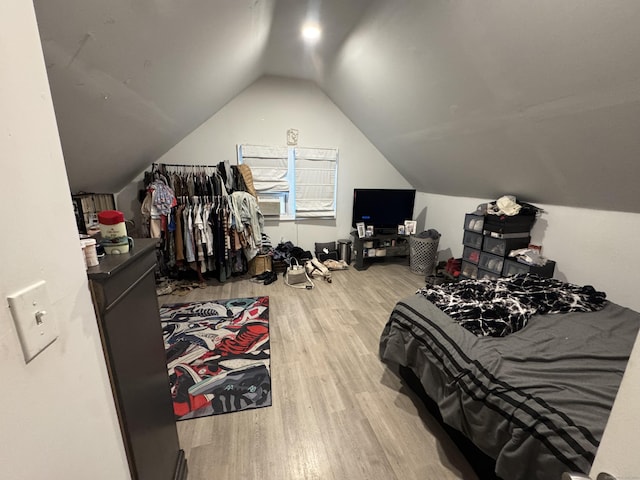 24 N Forest Cir, West Haven, CT 06516 - bedroom with wood finished floors and lofted ceiling