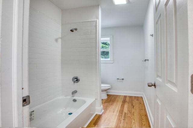 289 E Ave, Bridgeport, CT 06610 - bathroom with wood finished floors and shower / bathtub combination