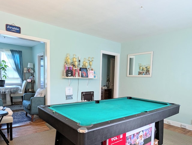 901 William St Apt B, Bridgeport, CT 06608 - game room with wood finished floors and billiards table