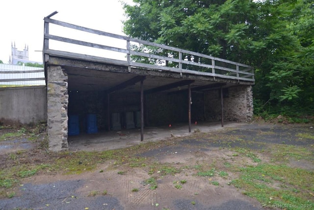 484 W St, Bristol, CT 06010 - view of outdoor structure with a carport