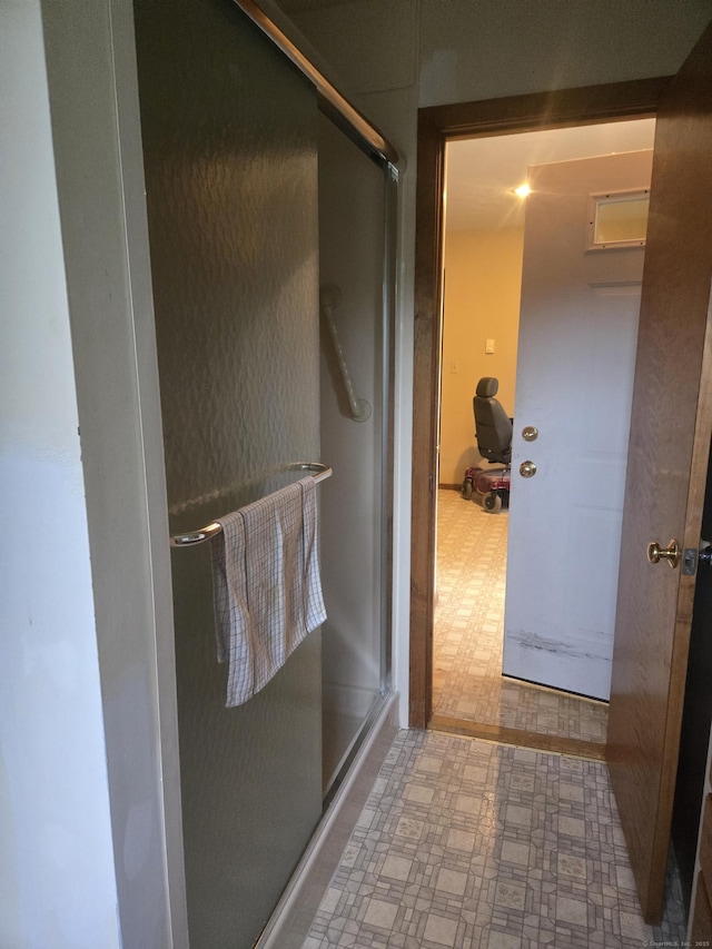 1 Cornfield Pt Unit 1, Woodstock, CT 06281 - full bathroom featuring tile patterned floors and a shower stall