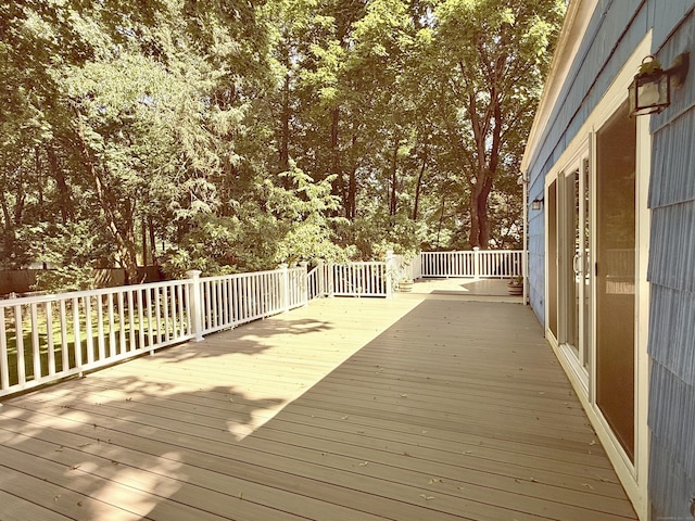 27 Stonecrop Rd, Norwalk, CT 06851 - view of wooden deck
