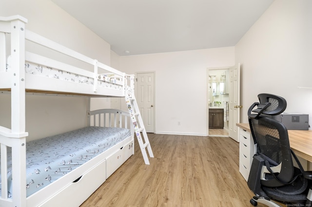 51 Old Kings Hwy Unit 5, Greenwich, CT 06897 - bedroom featuring light wood finished floors and an office area