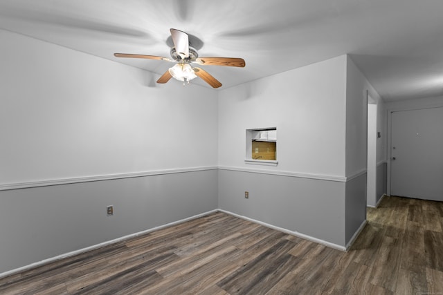 46 Rising Trail Dr Unit 46, Middletown, CT 06457 - empty room with wood finished floors and ceiling fan