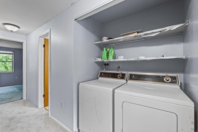 46 Rising Trail Dr Unit 46, Middletown, CT 06457 - washroom with washer and dryer and light carpet