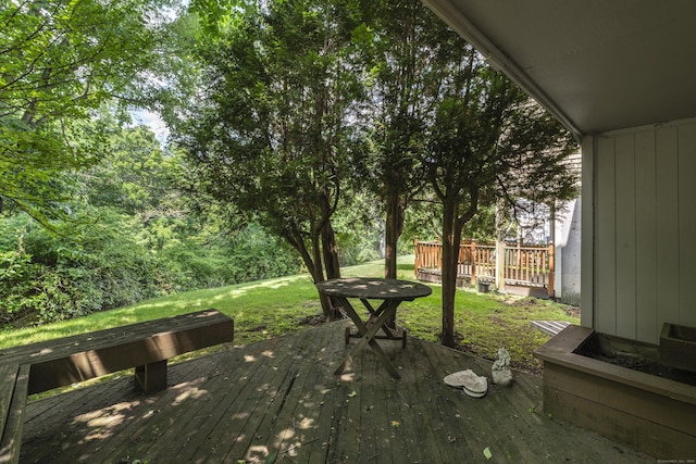 46 Rising Trail Dr Unit 46, Middletown, CT 06457 - wooden deck with a yard