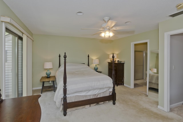 94 The Laurels Unit 94, Enfield, CT 06082 - bedroom featuring light carpet and a ceiling fan