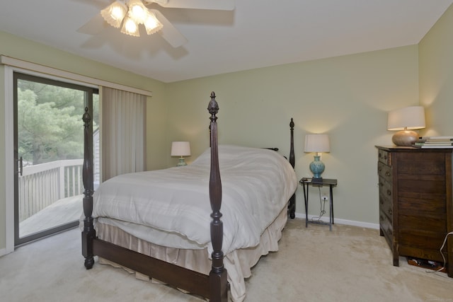 94 The Laurels Unit 94, Enfield, CT 06082 - carpeted bedroom with access to outside and ceiling fan