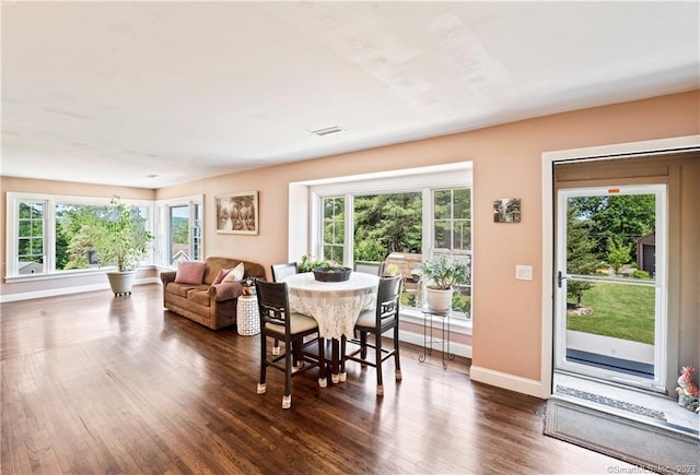 23 Sunset Hill Rd, Brookfield, CT 06804 - dining space featuring plenty of natural light and dark wood-type flooring