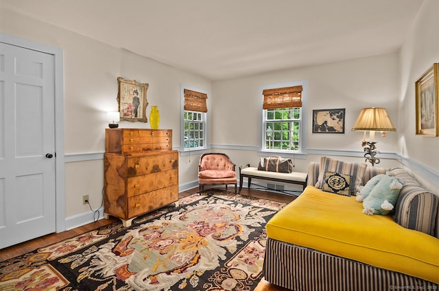 50 Pond Rd, Easton, CT 06612 - living area featuring wood finished floors and baseboards