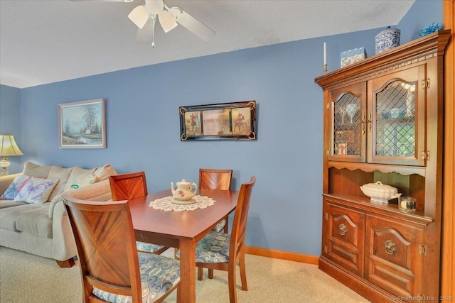 170 Summer St Unit 170, Portland, CT 06480 - dining area featuring ceiling fan and light carpet
