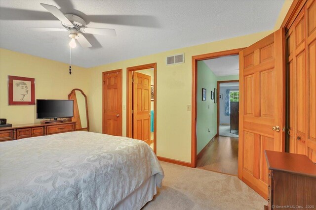 170 Summer St Unit 170, Portland, CT 06480 - bedroom with light carpet and ceiling fan