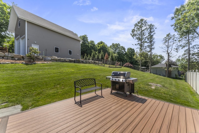 17 Stony Brook Rd, Brookfield, CT 06804 - wooden deck with a grill