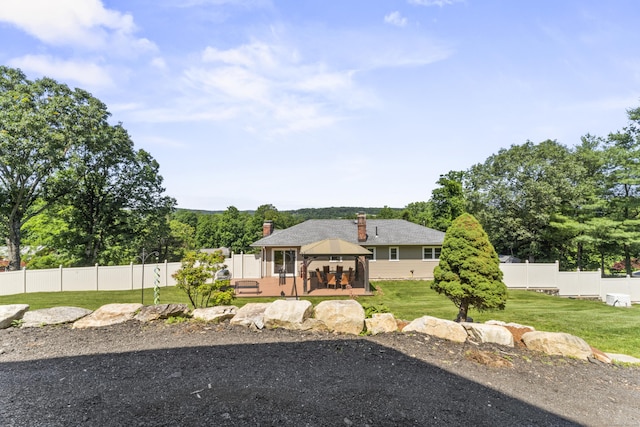 17 Stony Brook Rd, Brookfield, CT 06804 - view of front facade featuring a gazebo and a chimney