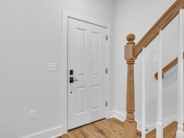 138 Boston Post Rd Unit 15, East Lyme, CT 06333 - foyer entrance with light wood-style flooring and baseboards