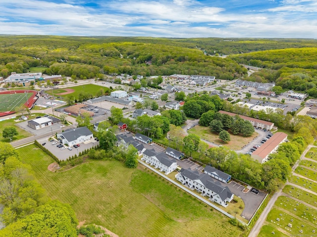 138 Boston Post Rd Unit 15, East Lyme, CT 06333 - aerial overview of property's location featuring a heavily wooded area