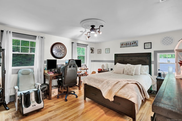 79 Ledgewood Dr, North Branford, CT 06471 - bedroom featuring an office area and light wood-style floors