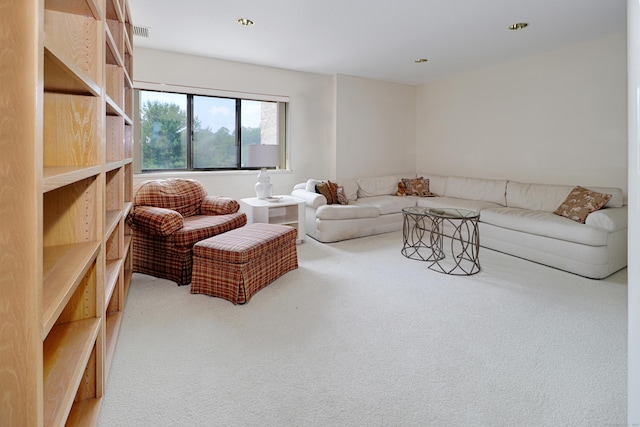 3200 Park Ave Unit 6A2, Bridgeport, CT 06604 - living area featuring carpet floors and recessed lighting