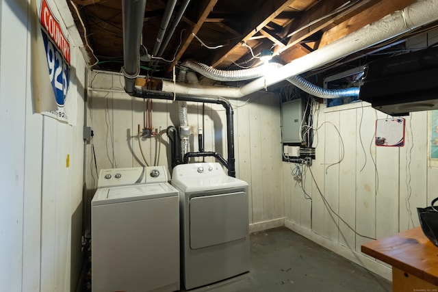 180 Lake Ave, Bristol, CT 06010 - washroom featuring independent washer and dryer and electric panel
