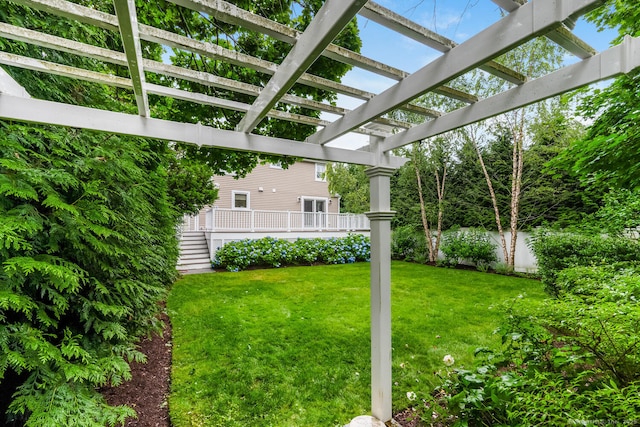 10 Sable St, Norwalk, CT 06854 - view of yard with a pergola