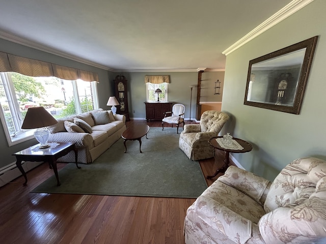 25 Tanglewood Ln, Naugatuck, CT 06770 - living area with wood finished floors and ornamental molding