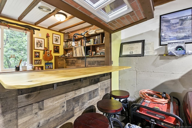 480 Wall St, Hebron, CT 06248 - bar area with a skylight