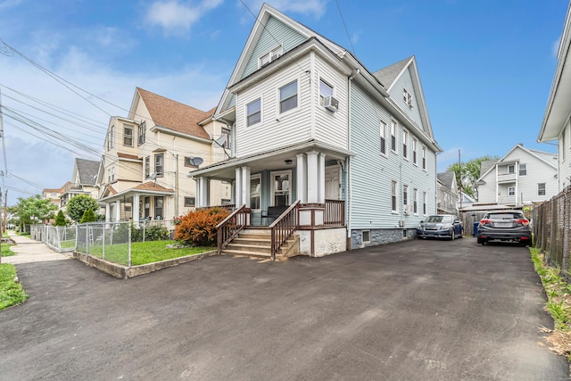 190 Whitney Ave, Bridgeport, CT 06606 - view of front of property featuring covered porch and a residential view