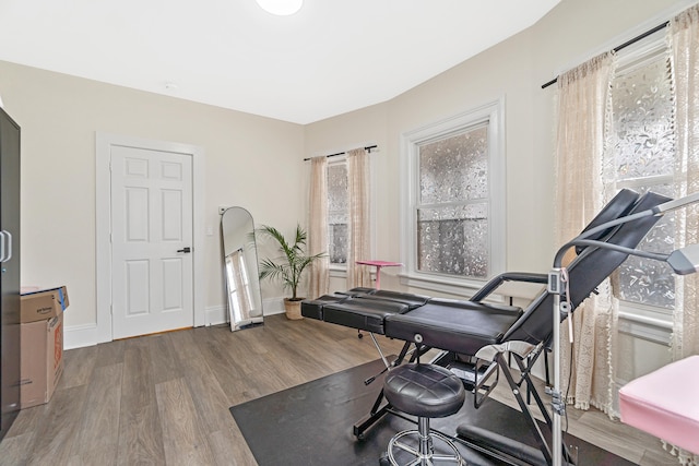 190 Whitney Ave, Bridgeport, CT 06606 - exercise room with wood finished floors and baseboards