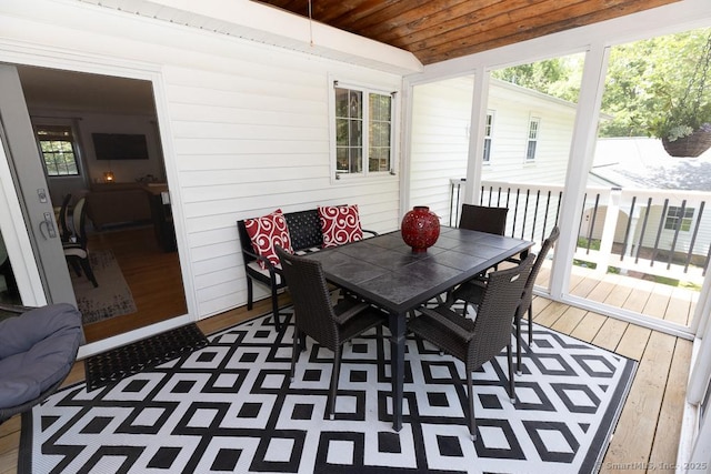 10 Laurel Grove Dr, Haddam, CT 06441 - sunroom / solarium featuring outdoor dining space