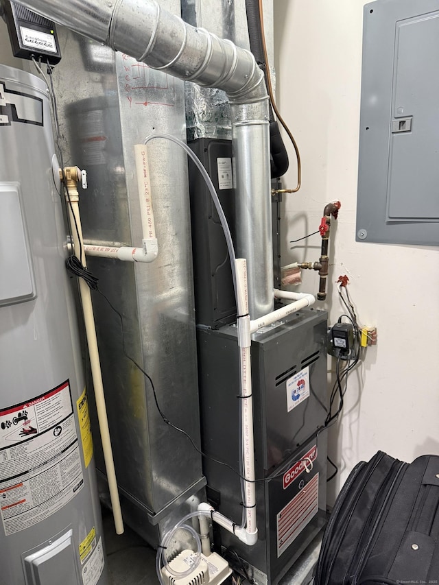 3250 Fairfield Ave Apt 100, Bridgeport, CT 06605 - utility room with electric panel and electric water heater