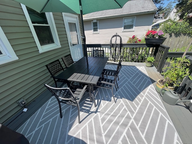 50 Wheeler Ter, Stratford, CT 06614 - deck with outdoor dining space