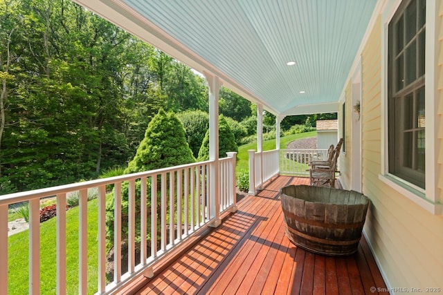 52 Aunt Park Ln, Newtown, CT 06470 - view of wooden porch