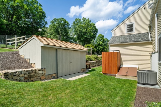 52 Aunt Park Ln, Newtown, CT 06470 - view of yard featuring a shed