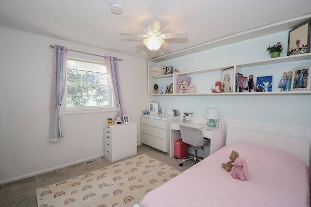 6 Bel Aire Dr, Plainville, CT 06062 - bedroom with light carpet, an office area, and a ceiling fan