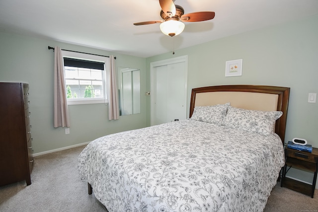 6 Bel Aire Dr, Plainville, CT 06062 - bedroom featuring carpet, ceiling fan, and a closet
