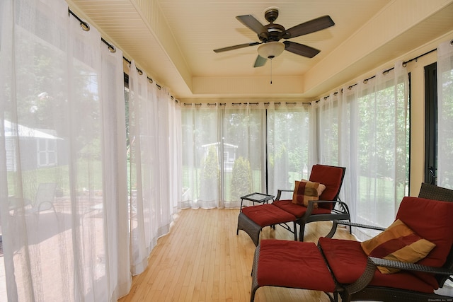 6 Bel Aire Dr, Plainville, CT 06062 - sunroom with ceiling fan