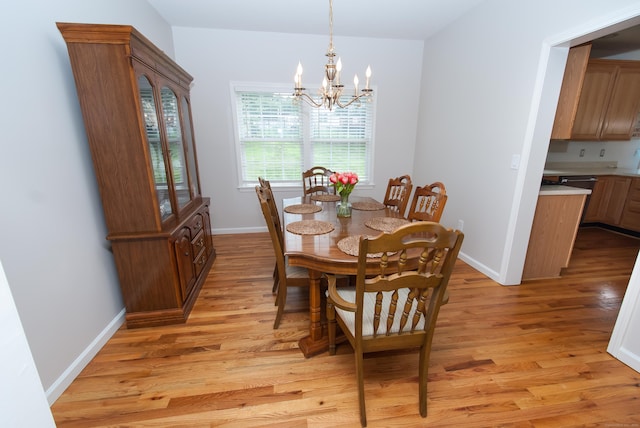 6 Fawn Meadow Dr, Naugatuck, CT 06770 - dining area with light wood-style floors and a chandelier