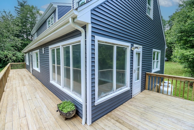 22 Lonetown Rd, Redding, CT 06896 - view of wooden deck