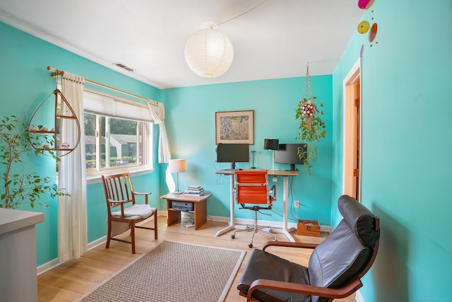 123 Old Belden Hill Rd Apt 24, Norwalk, CT 06850 - office area with wood finished floors and baseboards