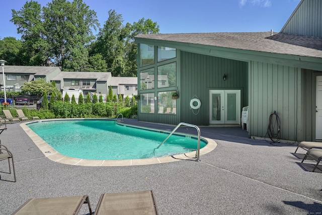 123 Old Belden Hill Rd Apt 24, Norwalk, CT 06850 - community pool with french doors and a patio area